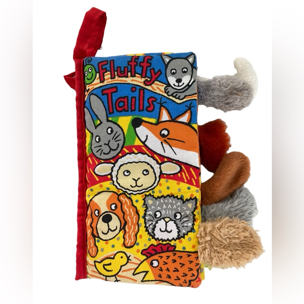 Jellycat Fluffy Tails Animals Soft Plush Book Crinkle Anne Wilkinson.‎